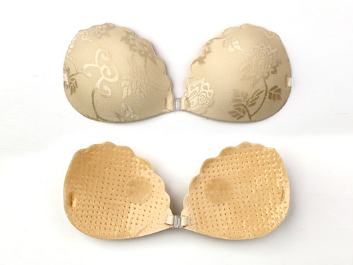 Embroidered lace invisible breast stic