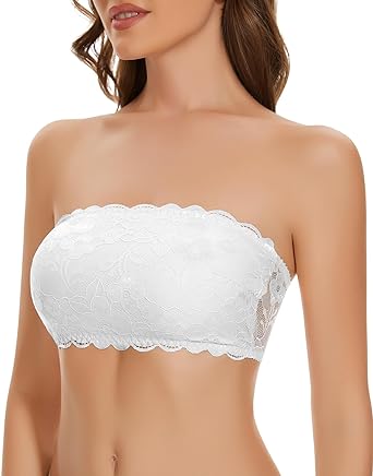 Lace topper bra